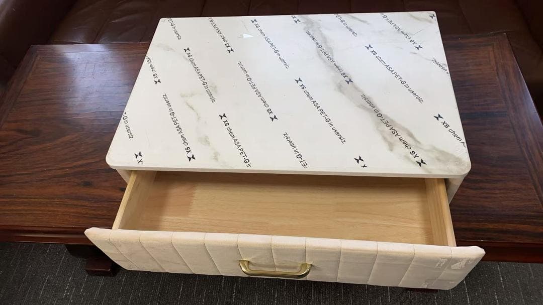 クリーム色 ドレッサー 訳あり品写真をご確認 J108-60-01 デスクのみ