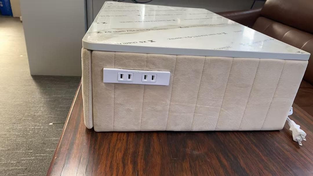 クリーム色 ドレッサー 訳あり品写真をご確認 J108-60-01 デスクのみ