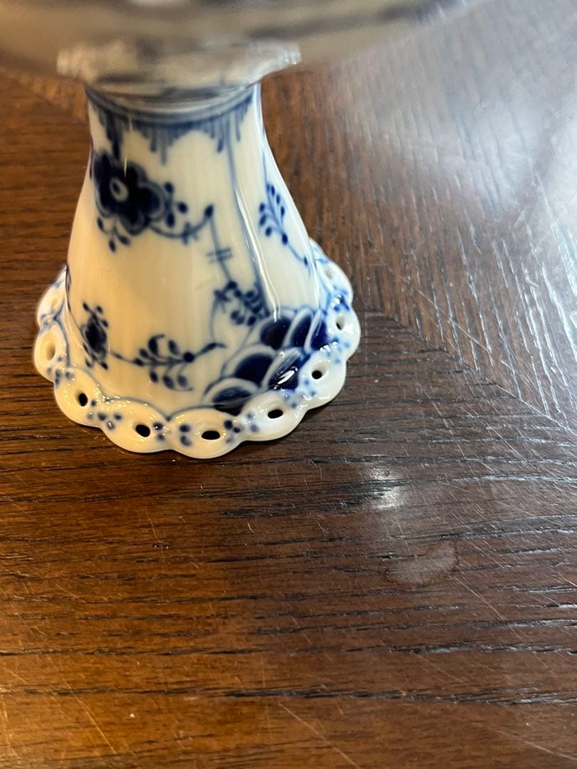 ロイヤルコペンハーゲン フルレース キャンドルスタンド 蝋燭台 2客