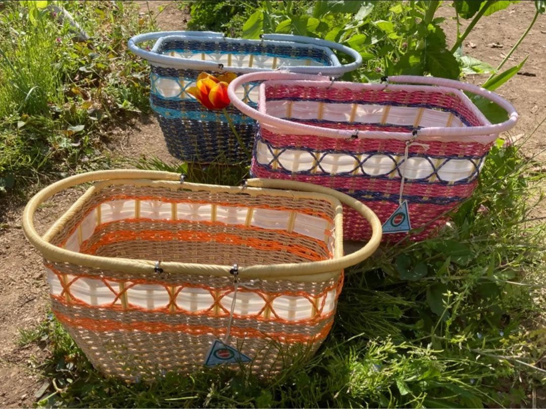 篭バック　キュート、ベージュ(シバヤマさんの手づくりカゴ)昭和レトロ