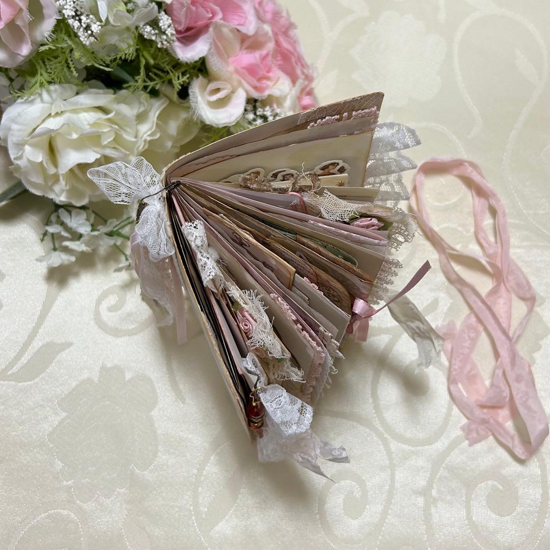 薔薇とレースのジャンクジャーナル・雑記帳 ミニタイプ 幸せの予感