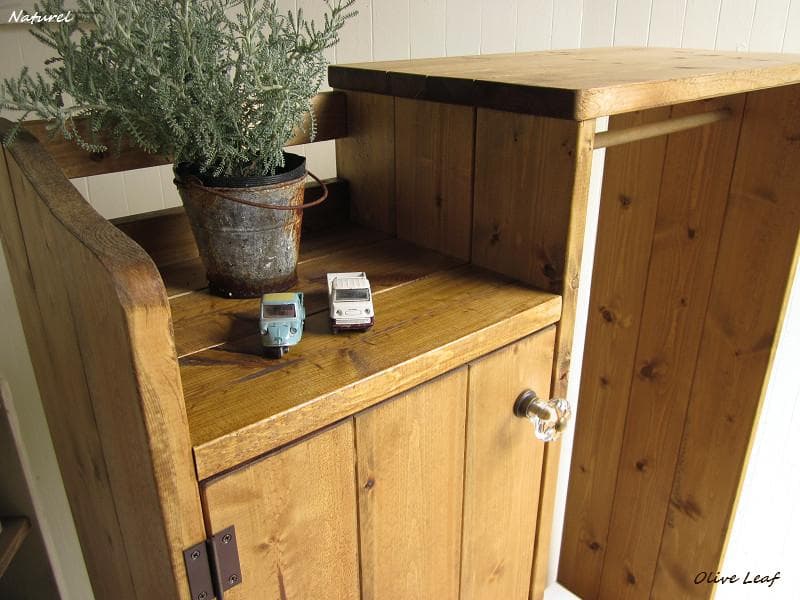 サイズデザインオーダー可！お子様用ハンガーキャビネットナチュラルブラウン受注製作