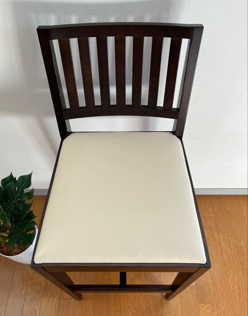 ロックストーン　ハイチェア　② 岩倉榮利　カウンターチェア　本革　モダン 美品