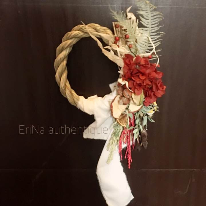 49 しめ飾り しめ縄 正月飾り ドライフラワー スワッグ インテリア 雑貨