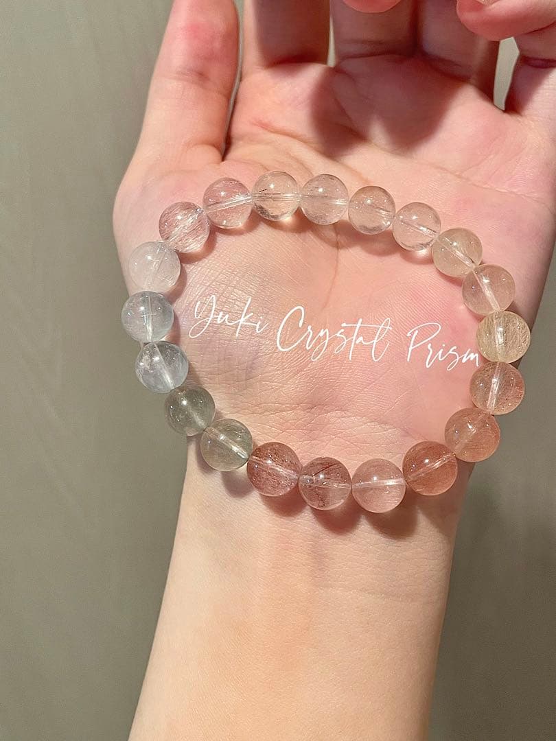 カラフルラビットヘアルチルクォーツ カラフルサゲニティッククォーツ