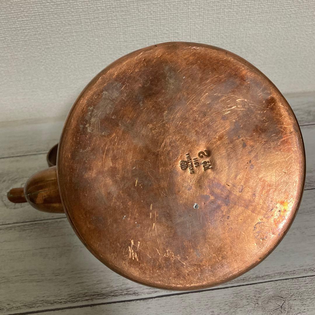 希少 アンティーク 銅製 ケトル やかん 北欧 雑貨 コッパー インテリア