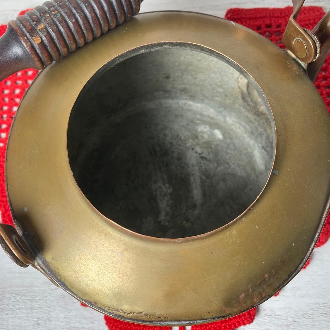 希少 アンティーク 銅製 ケトル やかん 北欧 雑貨 コッパー インテリア