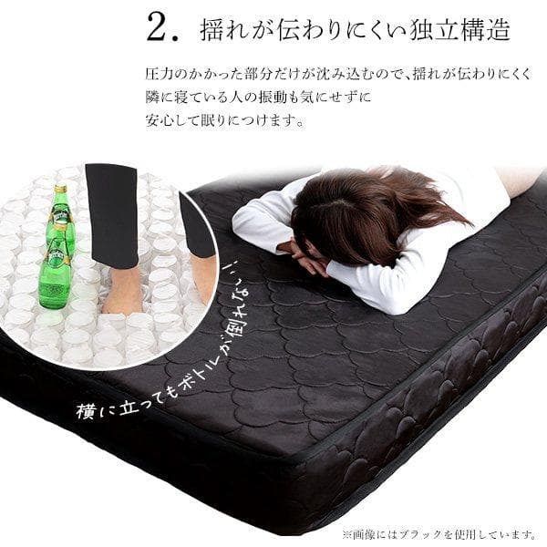 ポケットコイルマットレス クイーン ホワイト [7173]