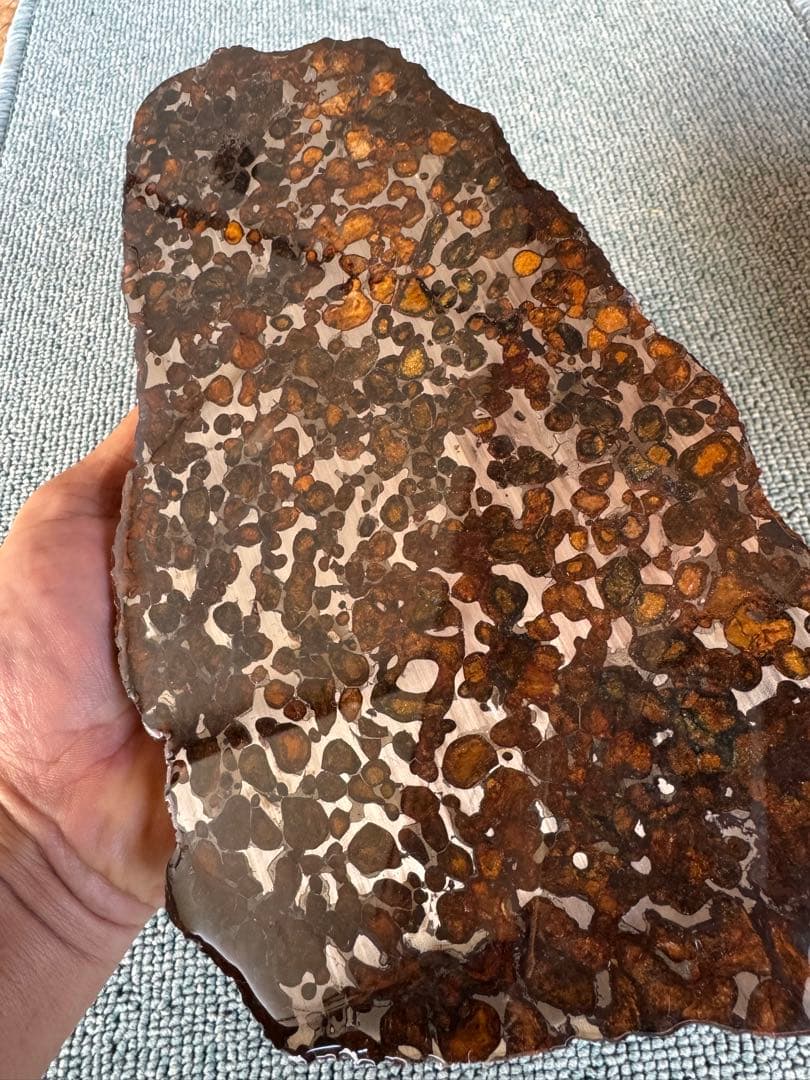 大型　2.8kg 希少 宇宙パワー パラサイト隕石 セリコ隕石 隕石原石 原皮付