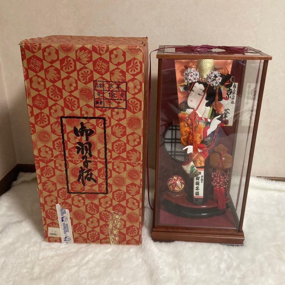 高級羽子板 18号 京華　光太郎作　 ガラスケース入り　極上深水押絵