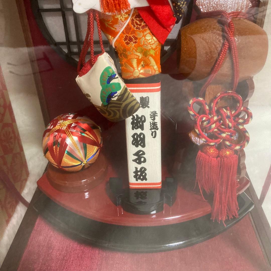 高級羽子板 18号 京華　光太郎作　 ガラスケース入り　極上深水押絵