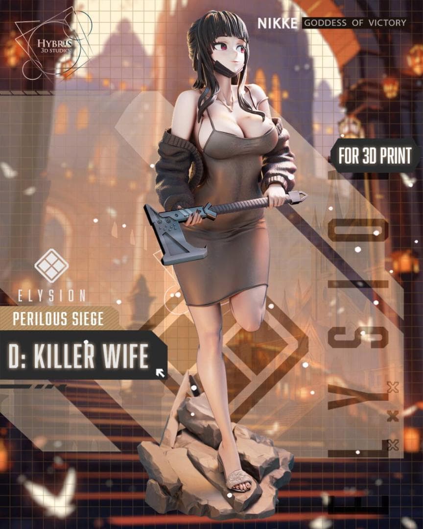 1/7ガレージキット NIKKE D：キラーワイフ 未塗装未組立 勝利の女神