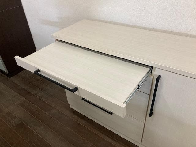 カウンター　キッチン　国産　レンジ台　収納　ホワイト　 セット　新品