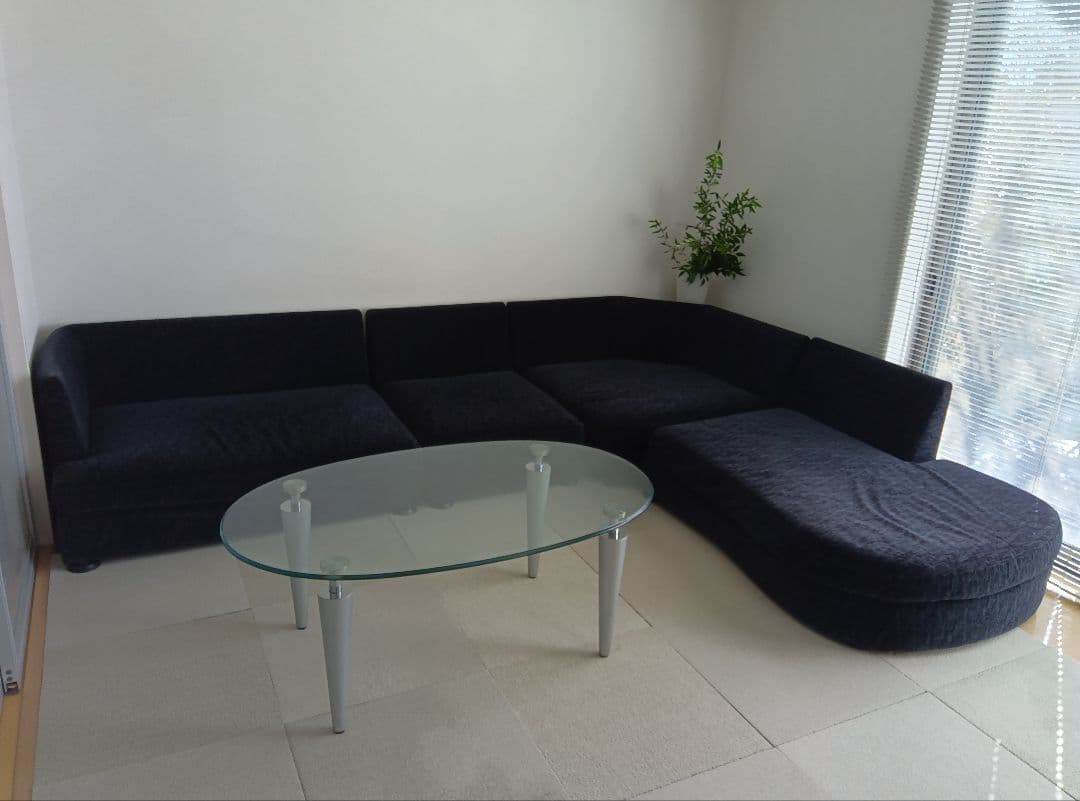 カリモク家具　 L字型コーナーソファ 「引き取り愛知県」