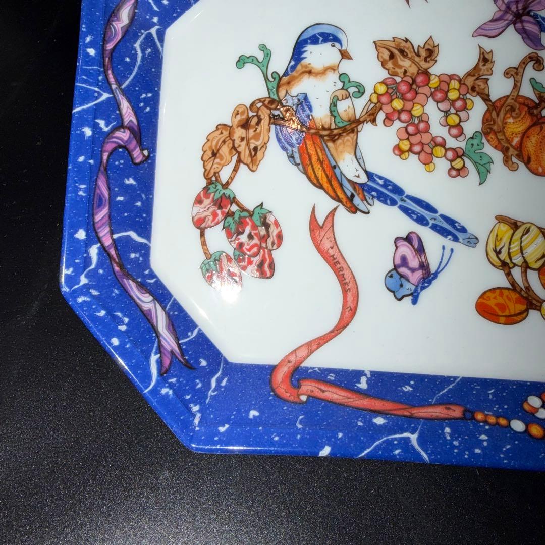c*k様 エルメス　ピエールドリアン　果物と鳥のデザイン　アンティーク　皿　プレ