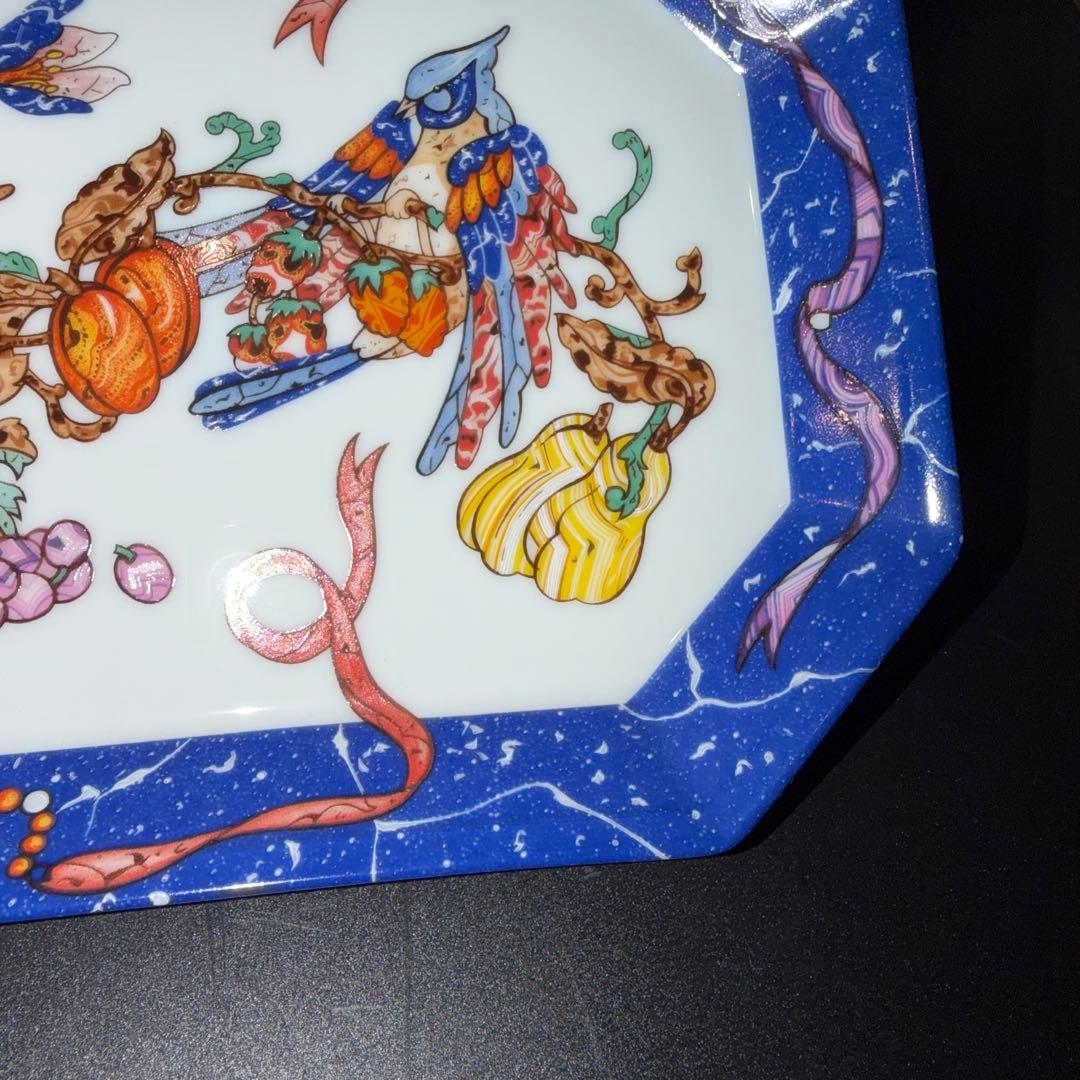 c*k様 エルメス　ピエールドリアン　果物と鳥のデザイン　アンティーク　皿　プレ