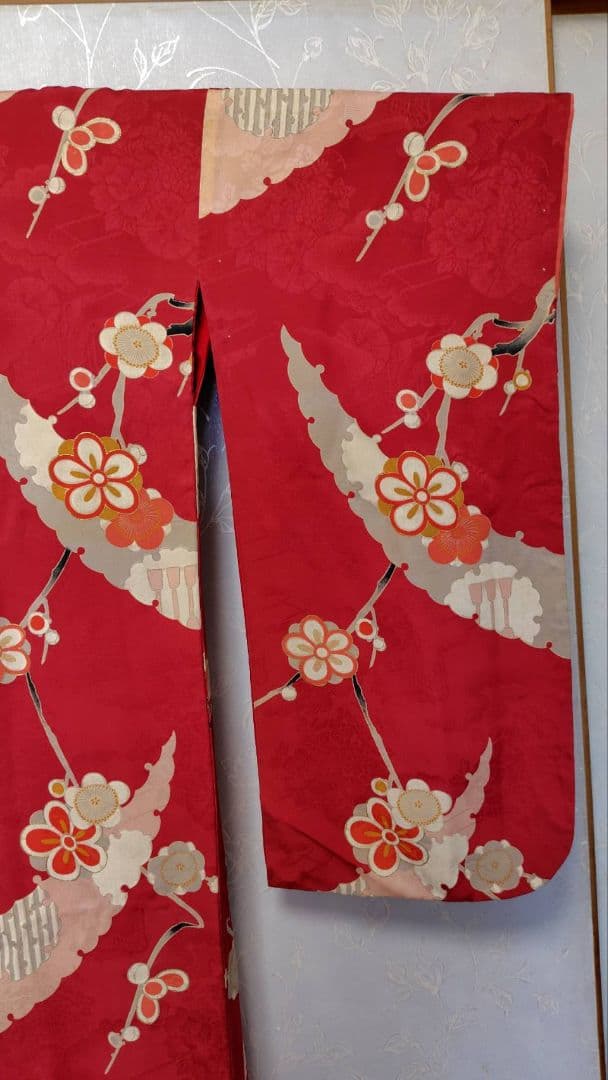 RK378アンティーク子供着物着丈147センチ裄丈63センチ綺麗美品正絹ジュニア