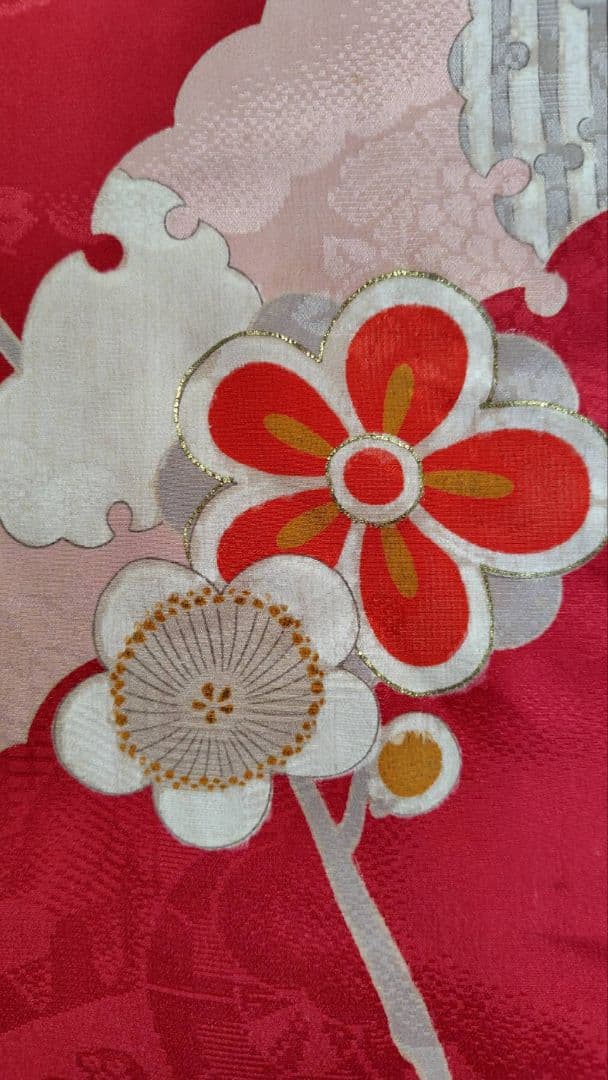 RK378アンティーク子供着物着丈147センチ裄丈63センチ綺麗美品正絹ジュニア