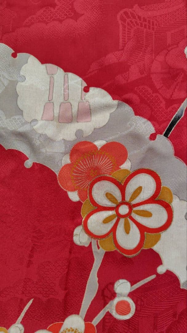 RK378アンティーク子供着物着丈147センチ裄丈63センチ綺麗美品正絹ジュニア