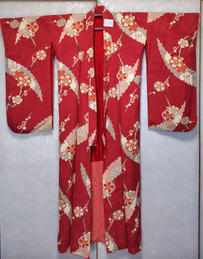 RK378アンティーク子供着物着丈147センチ裄丈63センチ綺麗美品正絹ジュニア