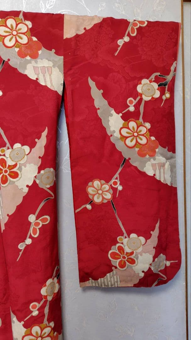 RK378アンティーク子供着物着丈147センチ裄丈63センチ綺麗美品正絹ジュニア