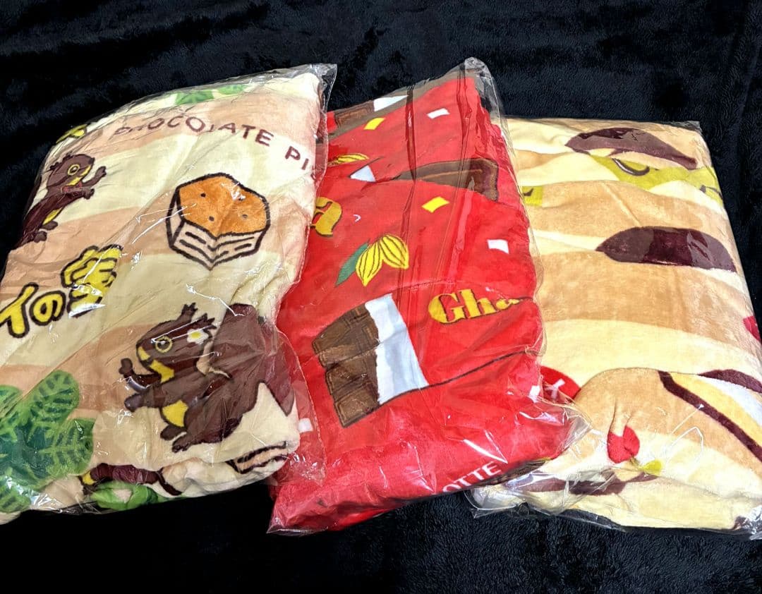 ロッテ チョコパイ パイの実 ガーナチョコ フランネルボアブランケット