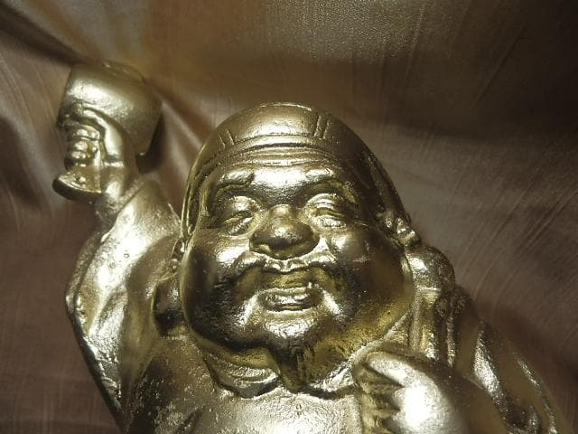 パリピ　ダイコークゥ　イェーイ　宴大好き　大黒様　ピカピカキンキン　高約39cm