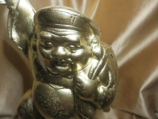 パリピ　ダイコークゥ　イェーイ　宴大好き　大黒様　ピカピカキンキン　高約39cm