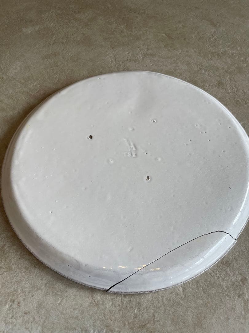 アスティエ　ひび割れあり 直径約29cm 金継ぎ用