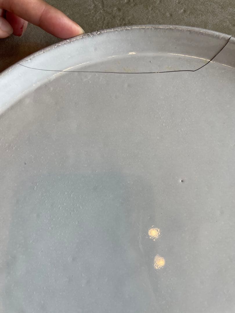 アスティエ　ひび割れあり 直径約29cm 金継ぎ用