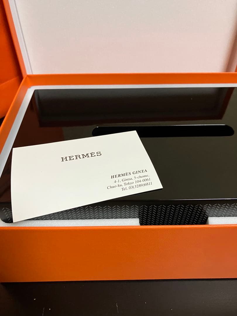 メアリアン HERMES 黒 ティッシュボックス