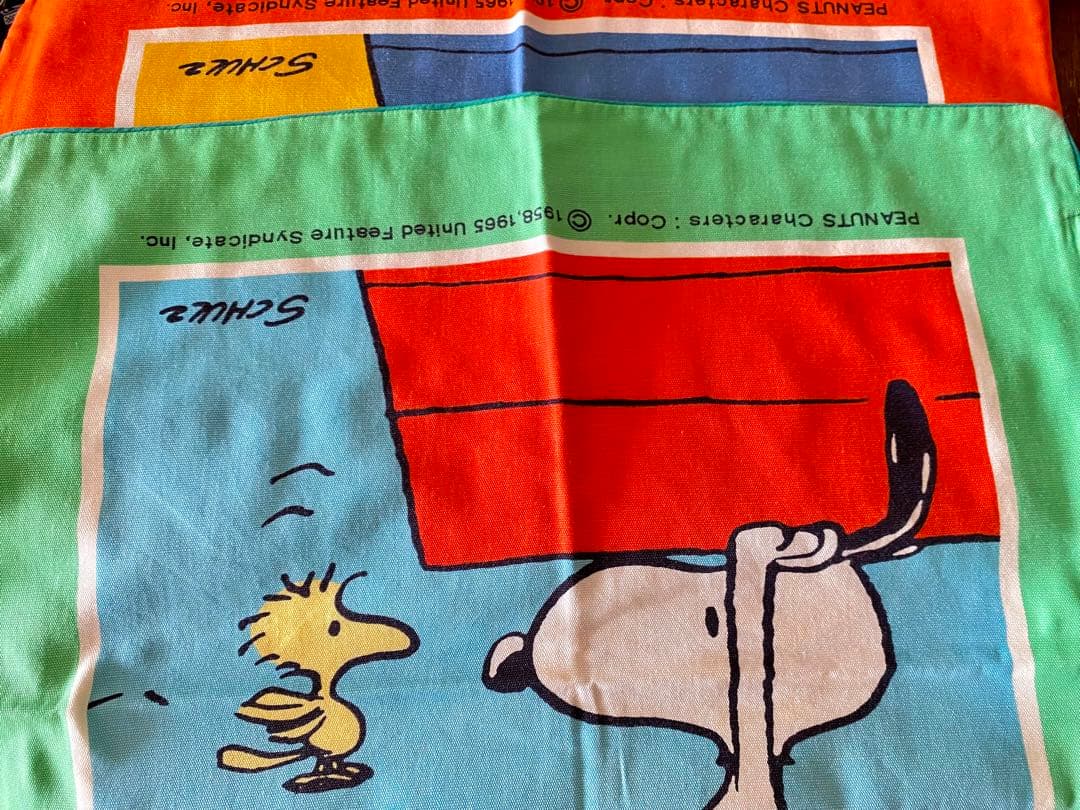 ヴィンテージ スヌーピー クッションカバー 2セット