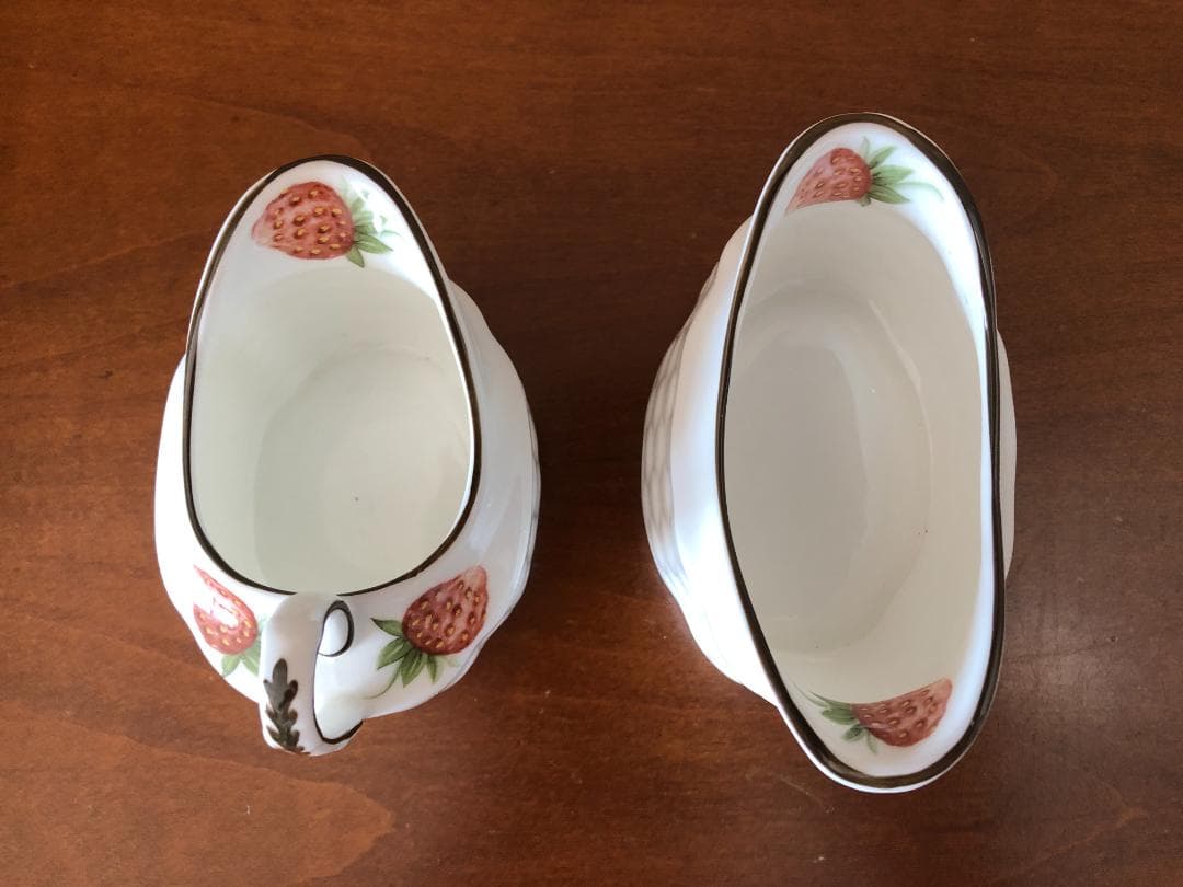 ストロベリーバスケット 3点セット ☆ Coalport コールポート