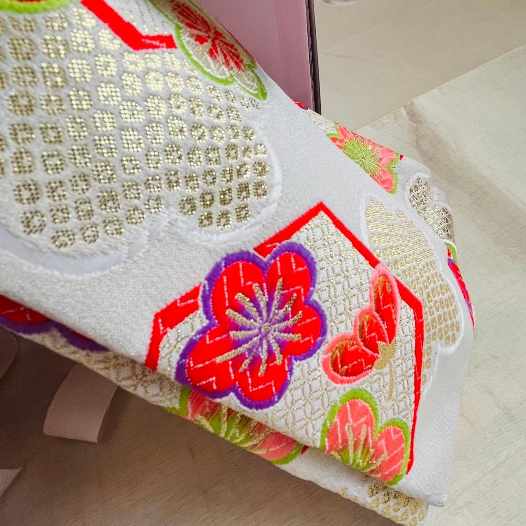 【美品】七五三　7歳セット　結び帯　草履　バッグ　ハコセコセット