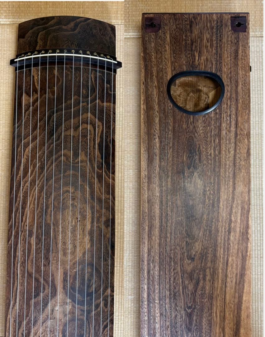 【kei様】専用 紅木仕上げ 金口前（銘有り）蒔絵 並甲 ベタ巻 13絃 琴