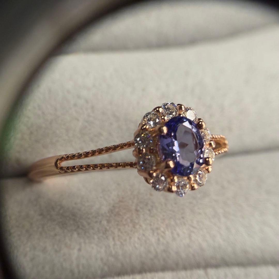 ★値下げ★鑑別メモ付き　タンザナイト　リング　フリーサイズ