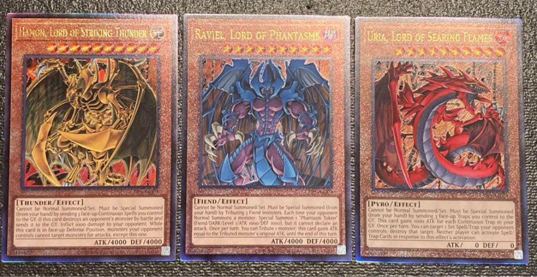 泰亜版 三幻魔 アルティメット ウリア ハモン ラビエル 遊戯王 アジア