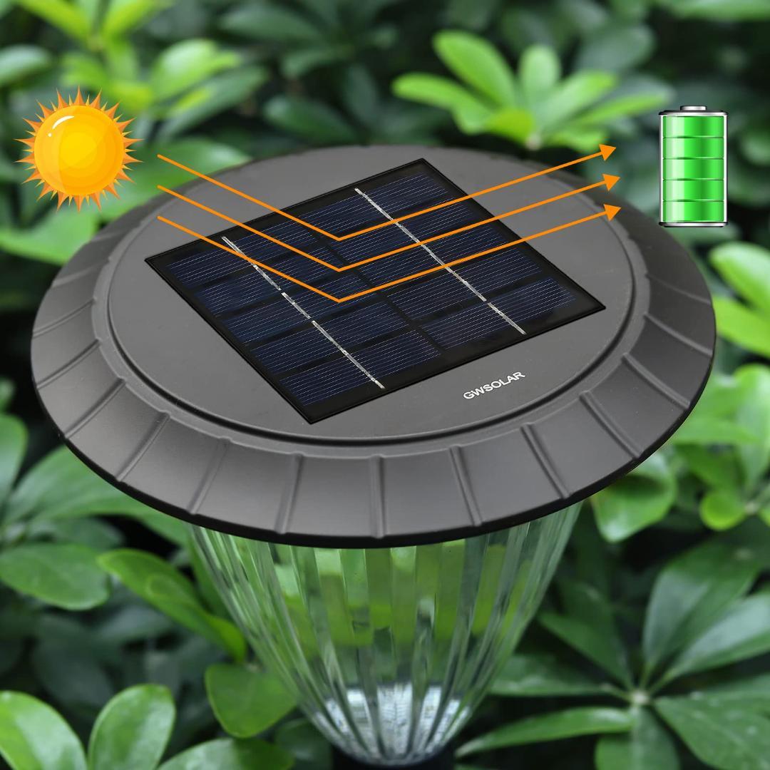 ガーデニングライト 3個組ホワイト 翌朝まで長持ち点灯する