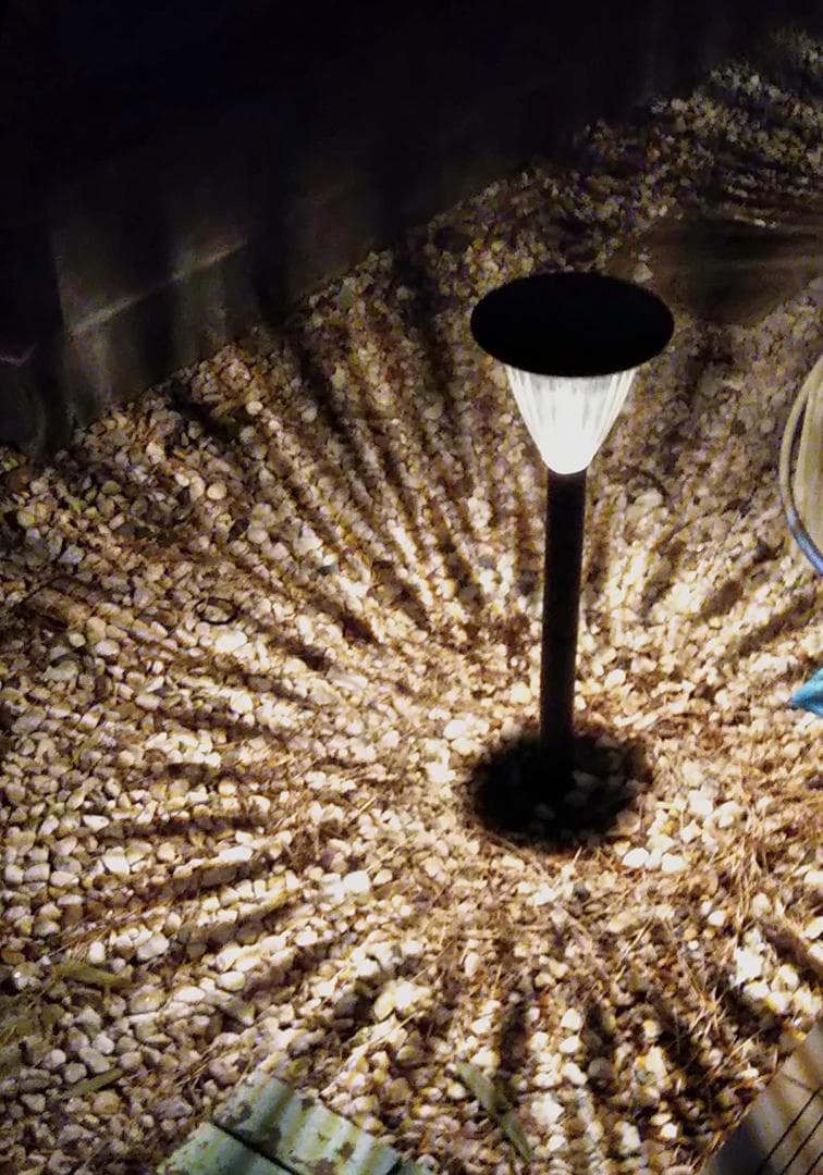 ガーデニングライト 3個組ホワイト 翌朝まで長持ち点灯する