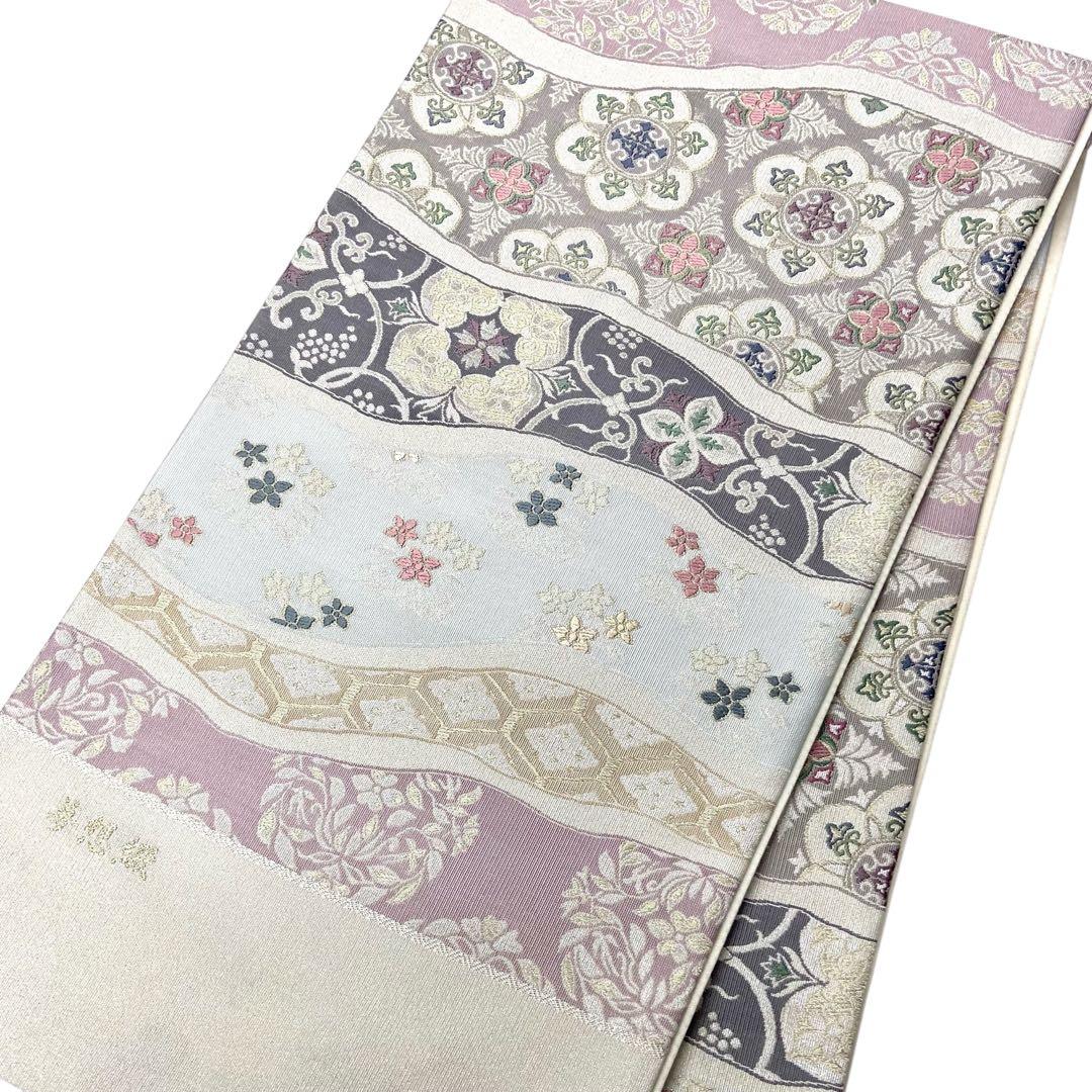 フォトフレーム ガラス製 正絹帯地使用 新品 未使用品