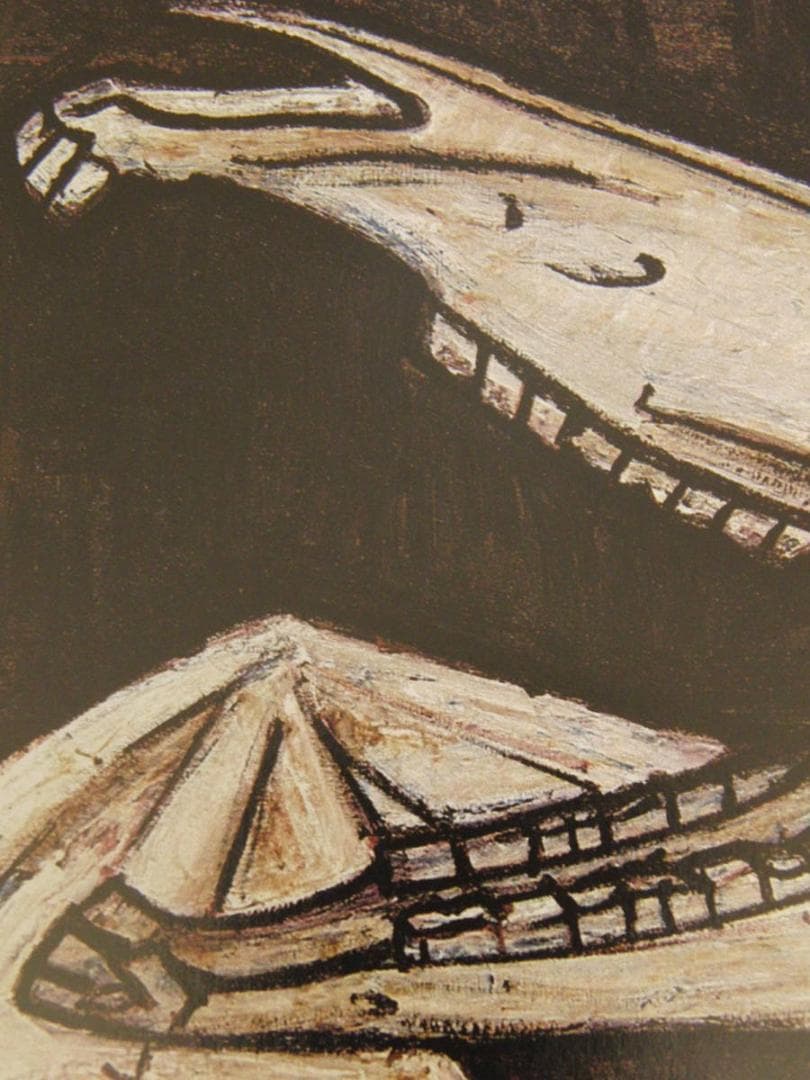 ベルナール・ビュッフェ【Crane de cheval】希少な額装用画集より