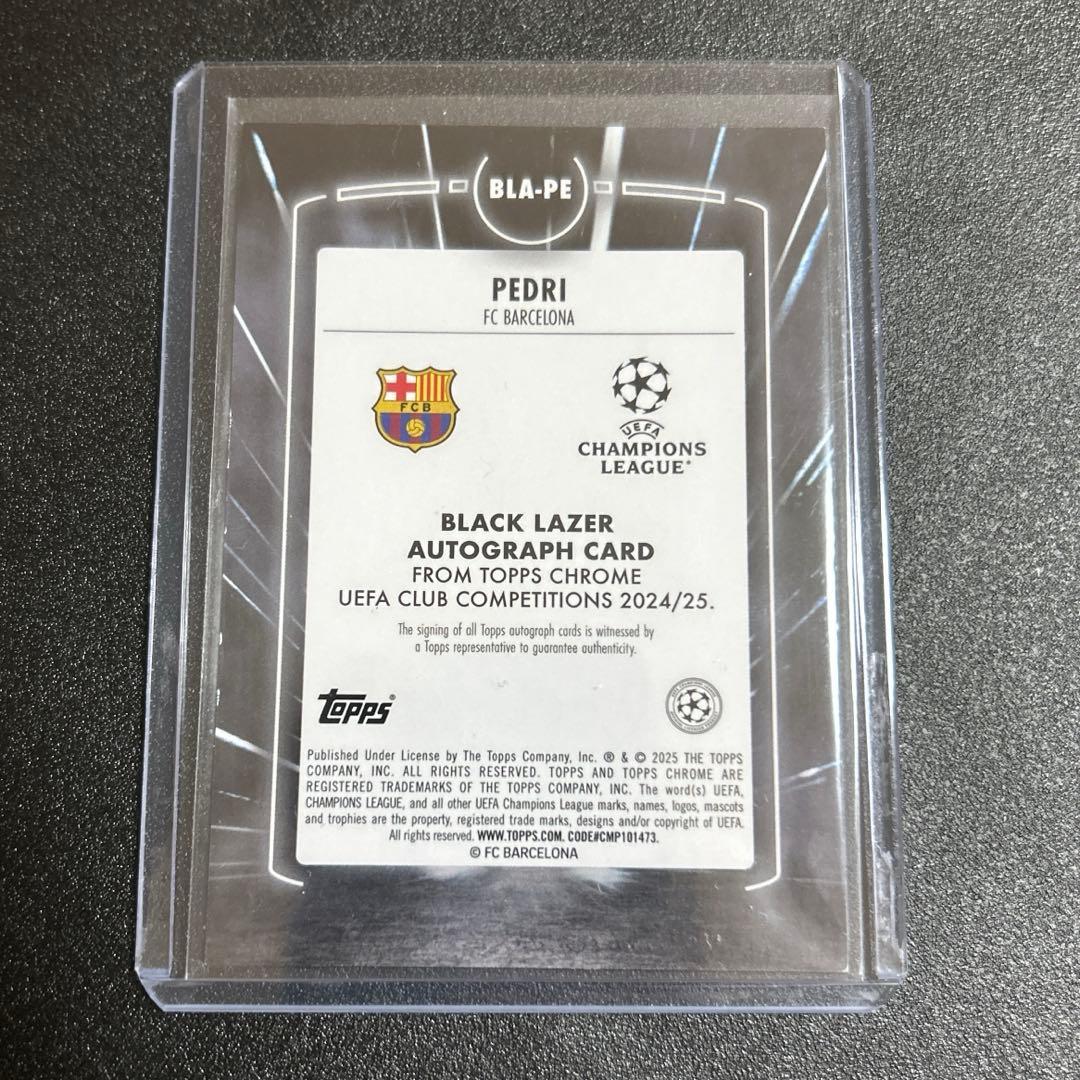 topps chrome soccer FCバルセロナ ペドリ サインカード - メルカリ