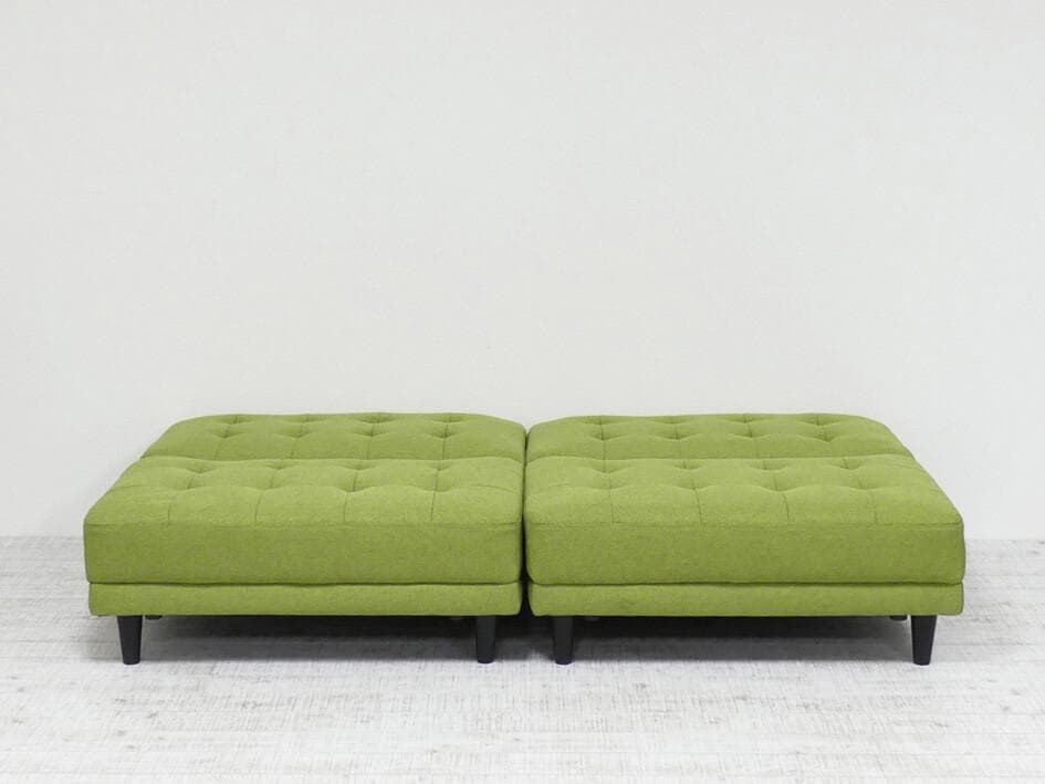 New離せるソファーベッド (グリーンティー)　グリーン緑色系