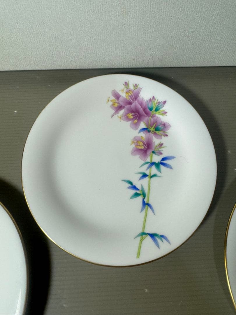 2552 香蘭社 皿 5客 金彩 未使用