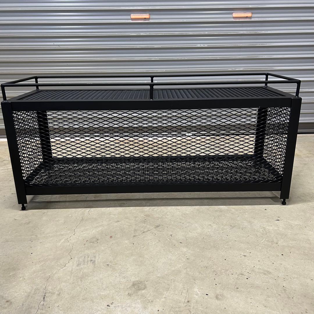 アイアン 2段シェルフ 両サイドバックパネル 受注生産