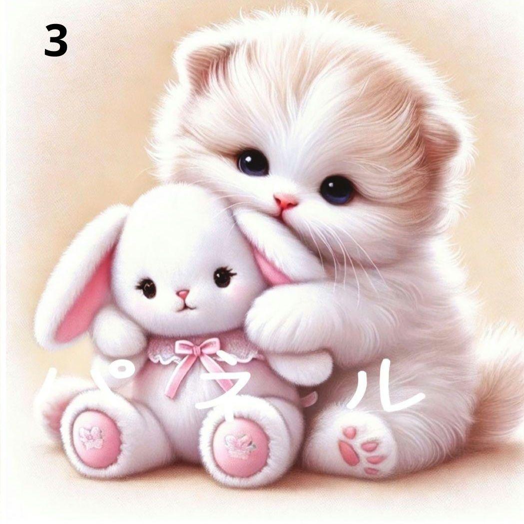 在庫パネル生地ご紹介 ⑩　猫ちゃんパネル生地　ハンドメイド