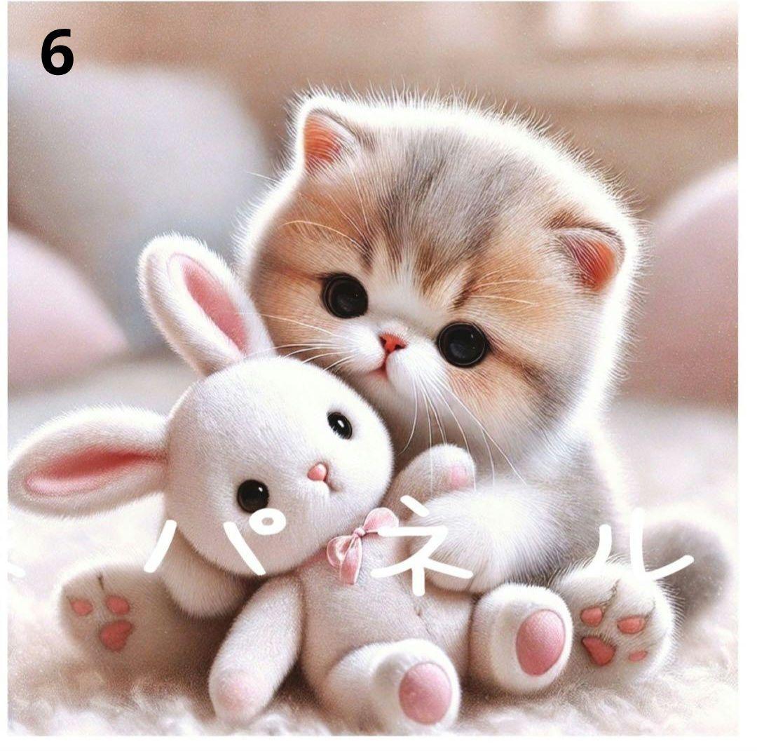 在庫パネル生地ご紹介 ⑩　猫ちゃんパネル生地　ハンドメイド