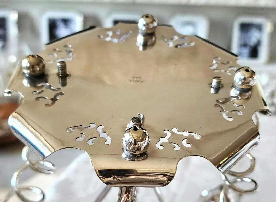 純銀P ③ イパーン センターピース フラワーベース 花器 アンティーク 英国