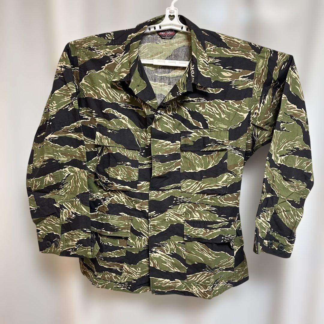 TRU-SPEC 迷彩ジャケット（タイガーストライプパターン）　サイズＬ