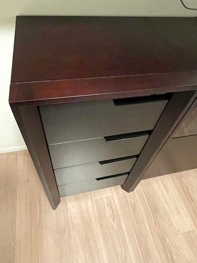 サイドチェスト 4段引出し クラスティーナ② （単品購入不可①②セット購入）